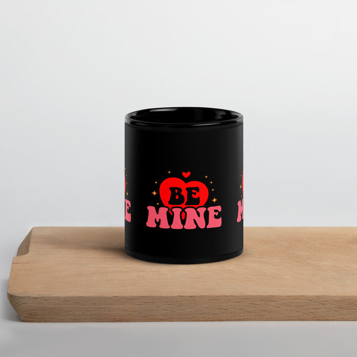 Be Mine Black Glossy Mug