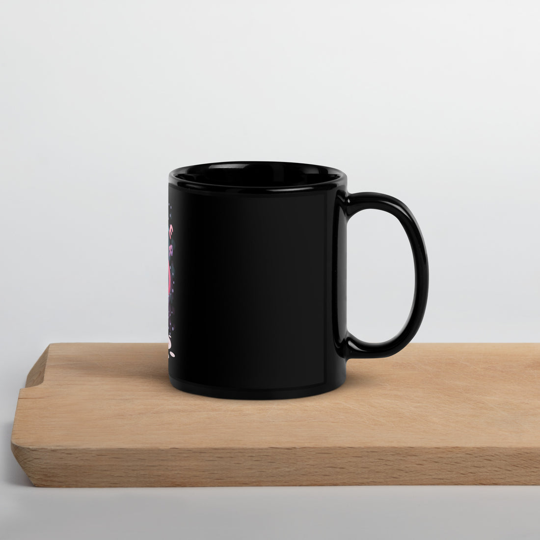 Water Black Glossy Mug