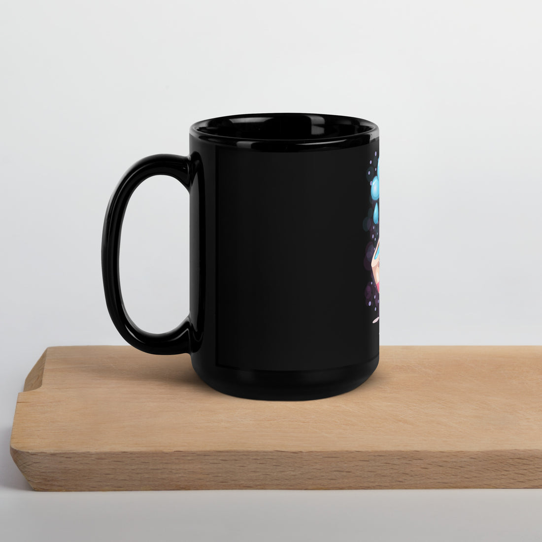 Water Black Glossy Mug