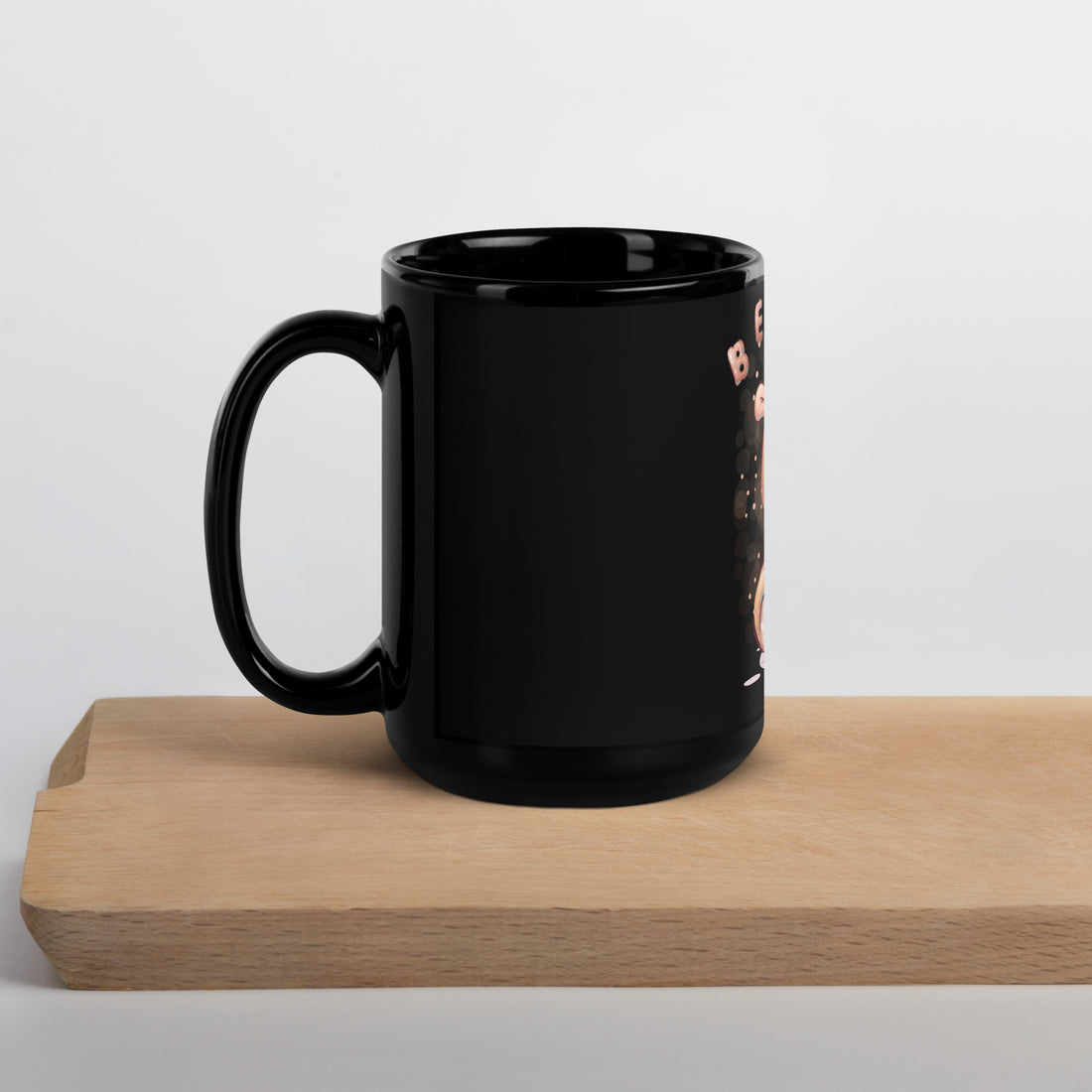 Beaver Black Glossy Mug