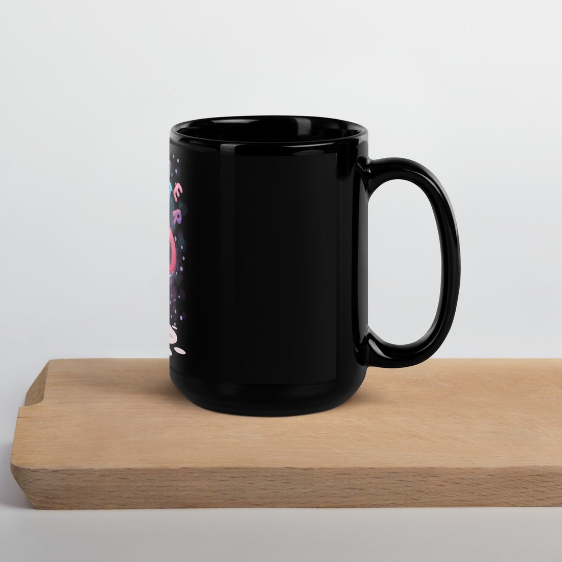 Water Black Glossy Mug