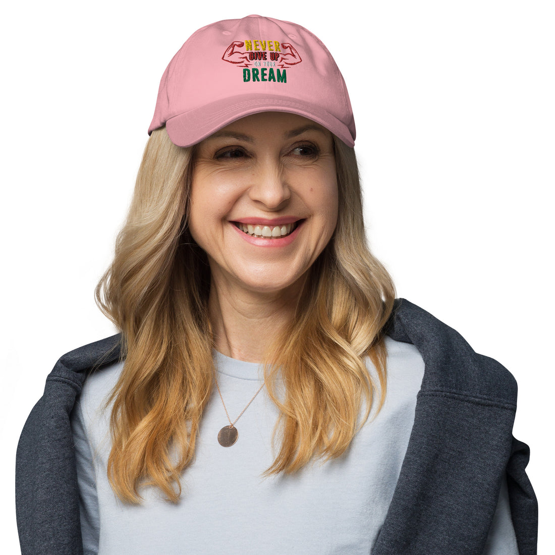 Never Give Up Dream Dad hat