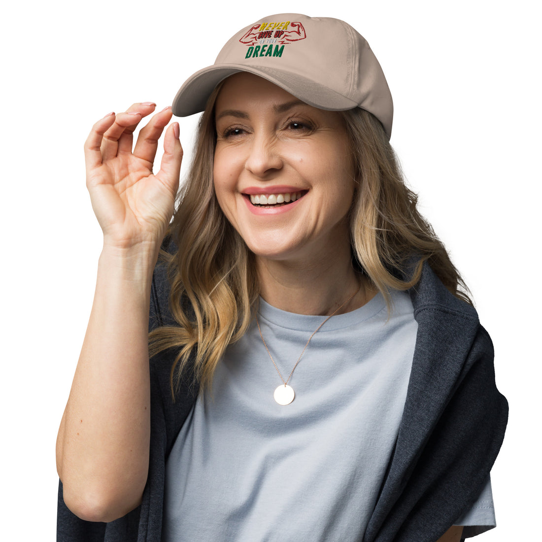 Never Give Up Dream Dad hat