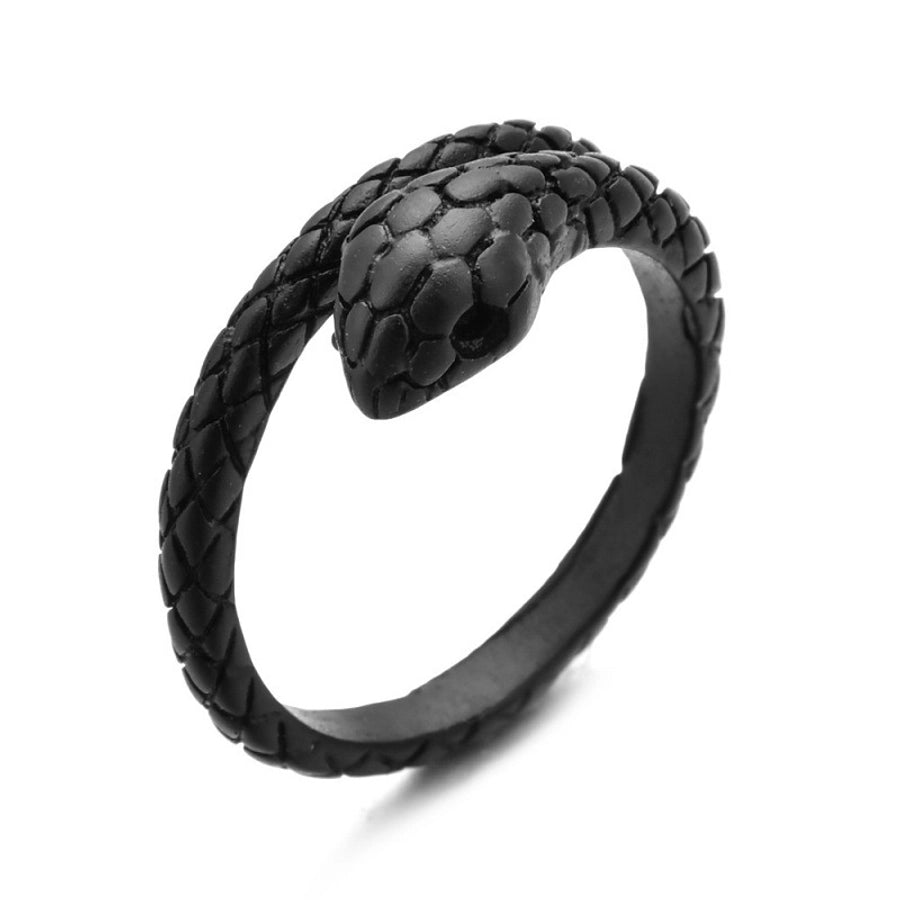 simple style commute snake zinc alloy stoving varnish men's rings