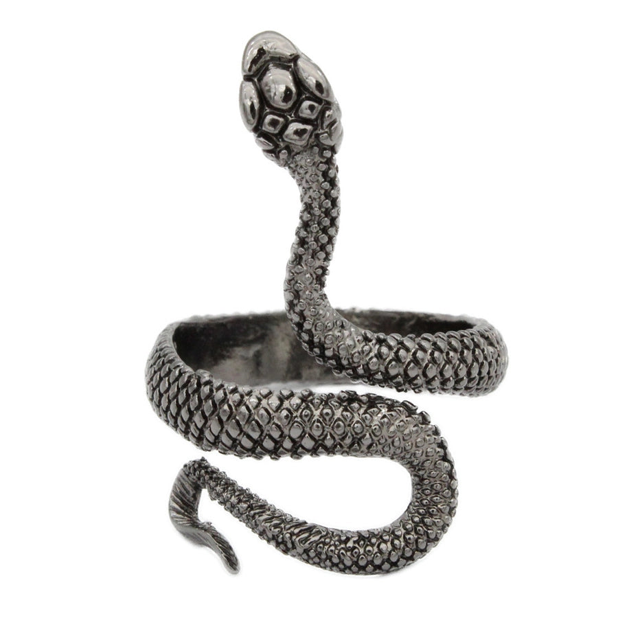 simple style commute snake zinc alloy stoving varnish men's rings