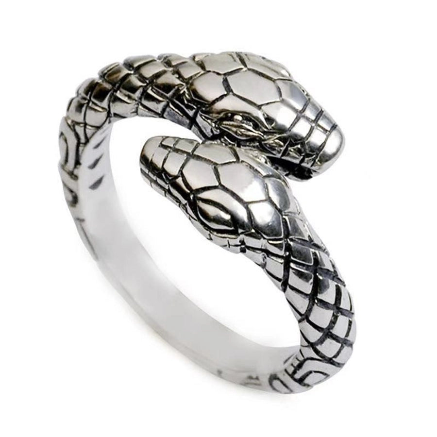 simple style commute snake zinc alloy stoving varnish men's rings