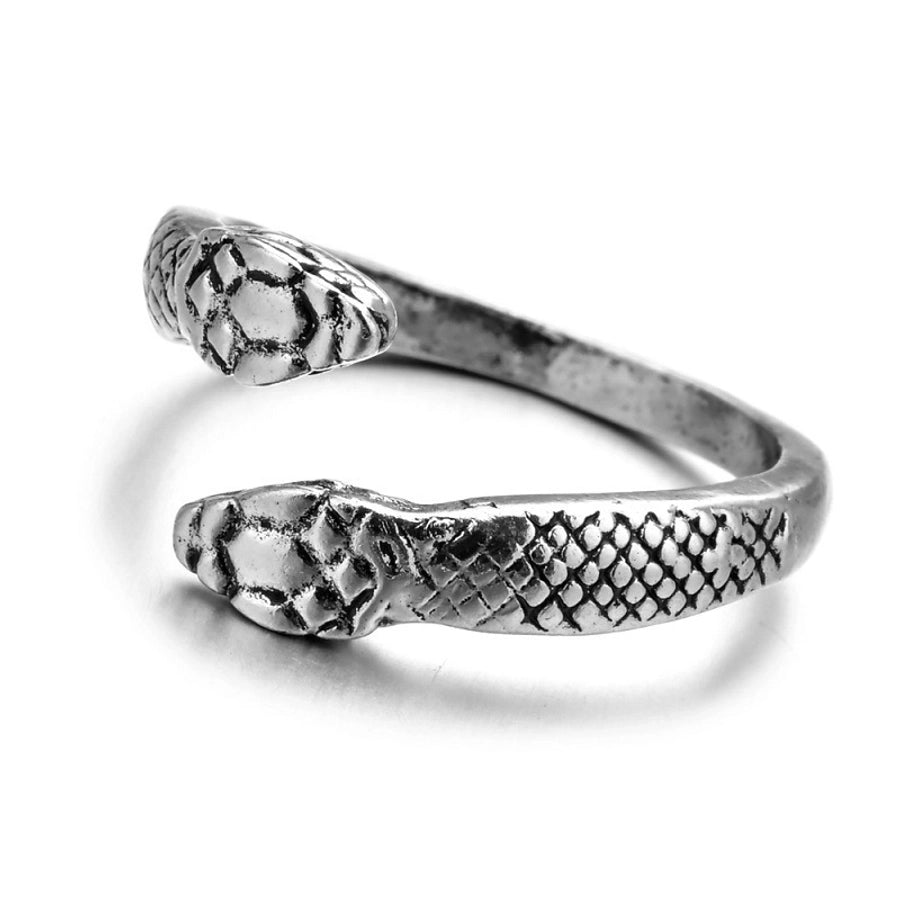 simple style commute snake zinc alloy stoving varnish men's rings