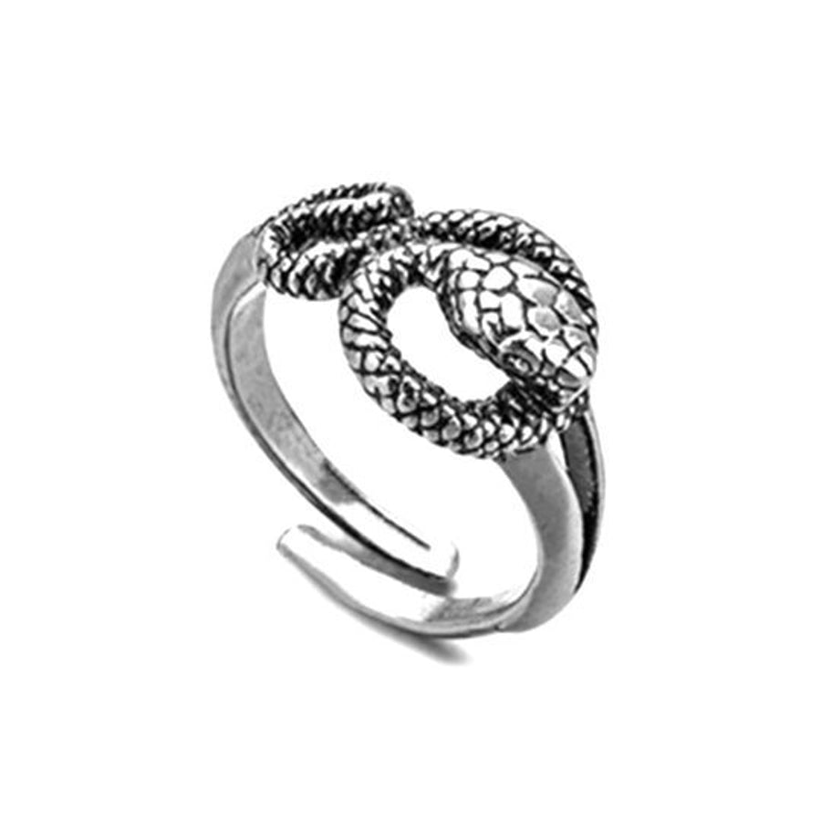 simple style commute snake zinc alloy stoving varnish men's rings