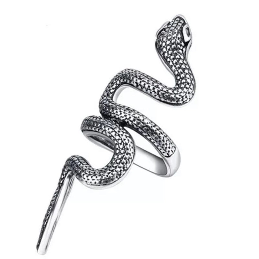 simple style commute snake zinc alloy stoving varnish men's rings