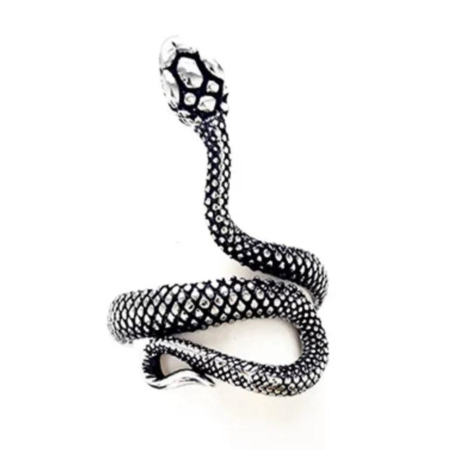 simple style commute snake zinc alloy stoving varnish men's rings