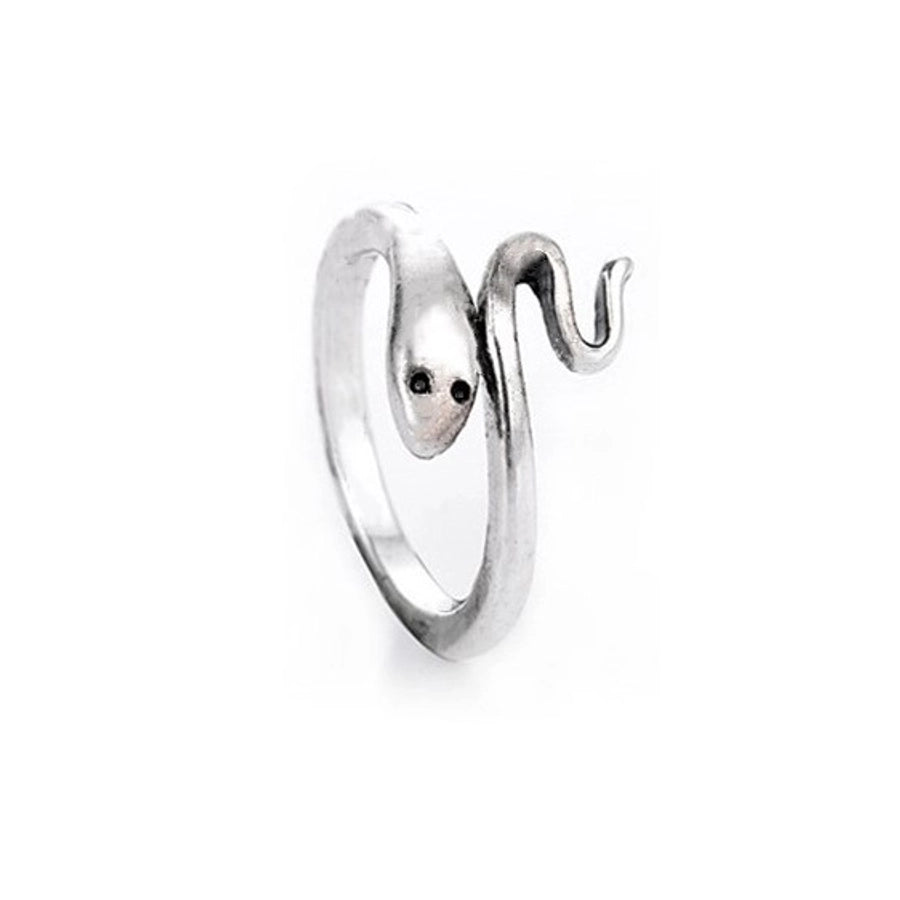 simple style commute snake zinc alloy stoving varnish men's rings