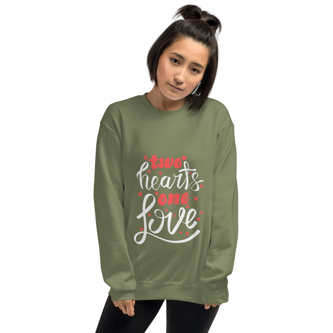 Two Hearts One Love Unisex Sweatshirt