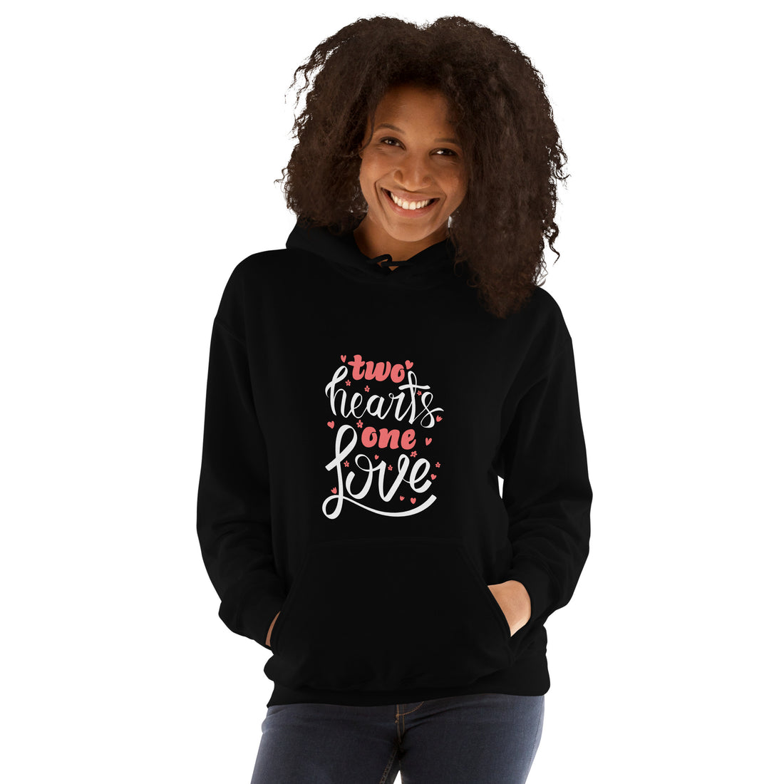 Two Hearts One Love Unisex Hoodie