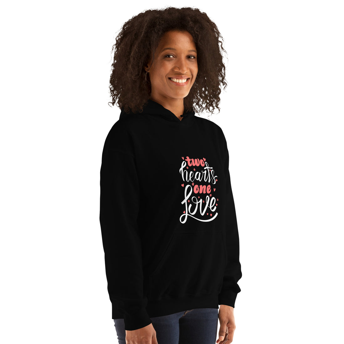 Two Hearts One Love Unisex Hoodie