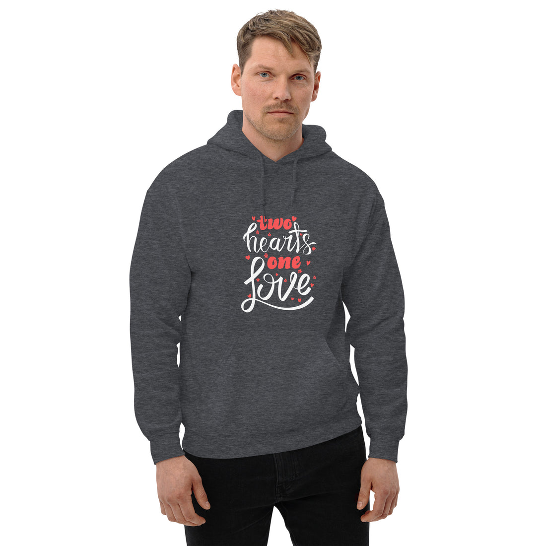 Two Hearts One Love Unisex Hoodie