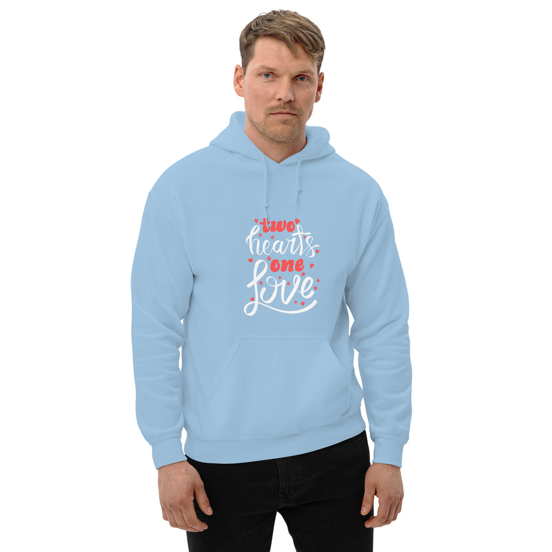 Two Hearts One Love Unisex Hoodie