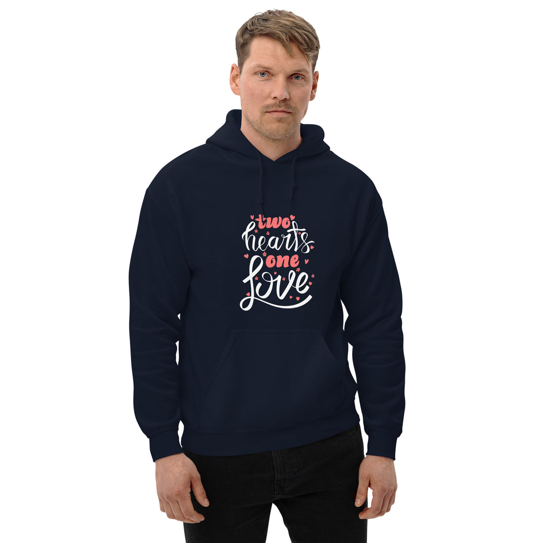 Two Hearts One Love Unisex Hoodie