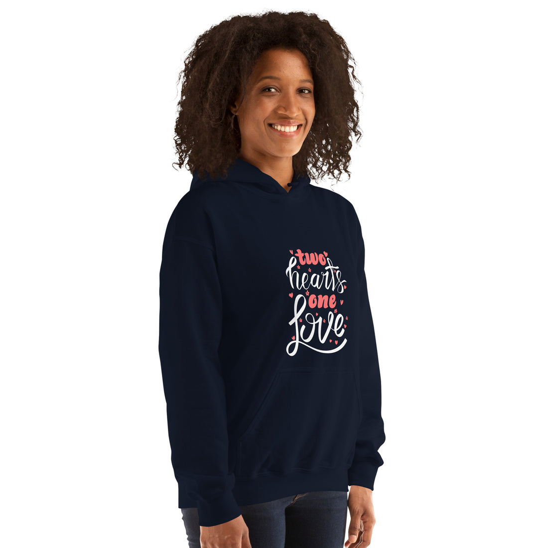 Two Hearts One Love Unisex Hoodie