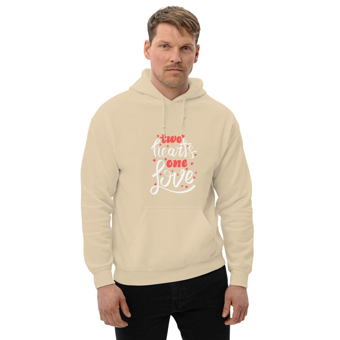 Two Hearts One Love Unisex Hoodie