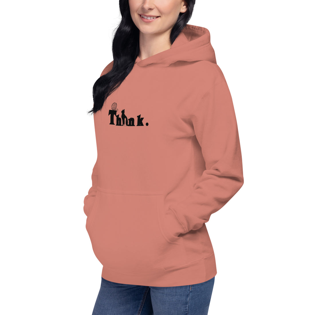 THINK Cute Unisex Hoodie| Men and Women