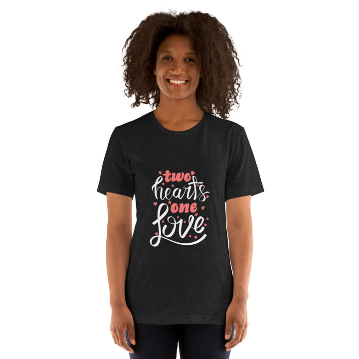 Two Hearts One Love  Unisex t-shirt