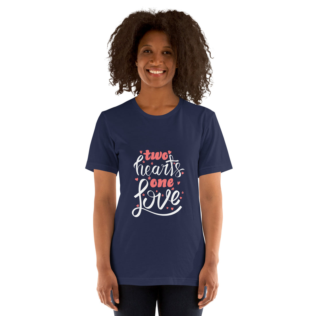 Two Hearts One Love  Unisex t-shirt