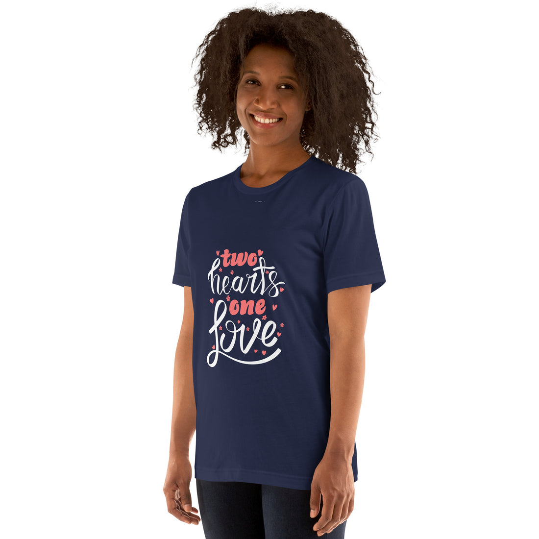 Two Hearts One Love  Unisex t-shirt