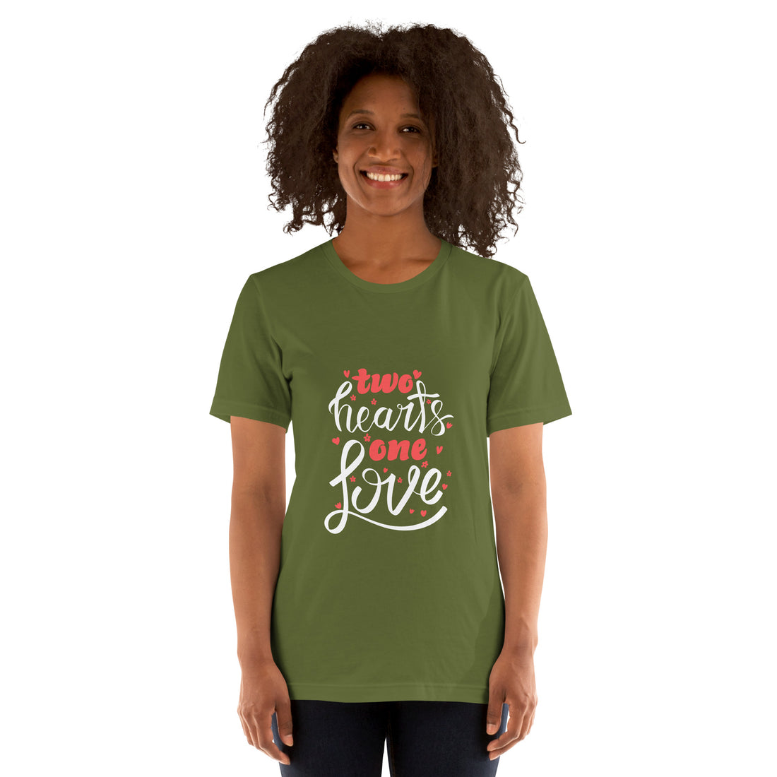 Two Hearts One Love  Unisex t-shirt