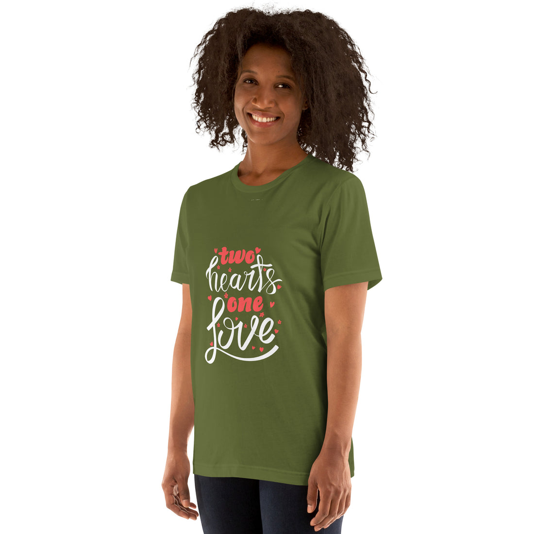 Two Hearts One Love  Unisex t-shirt