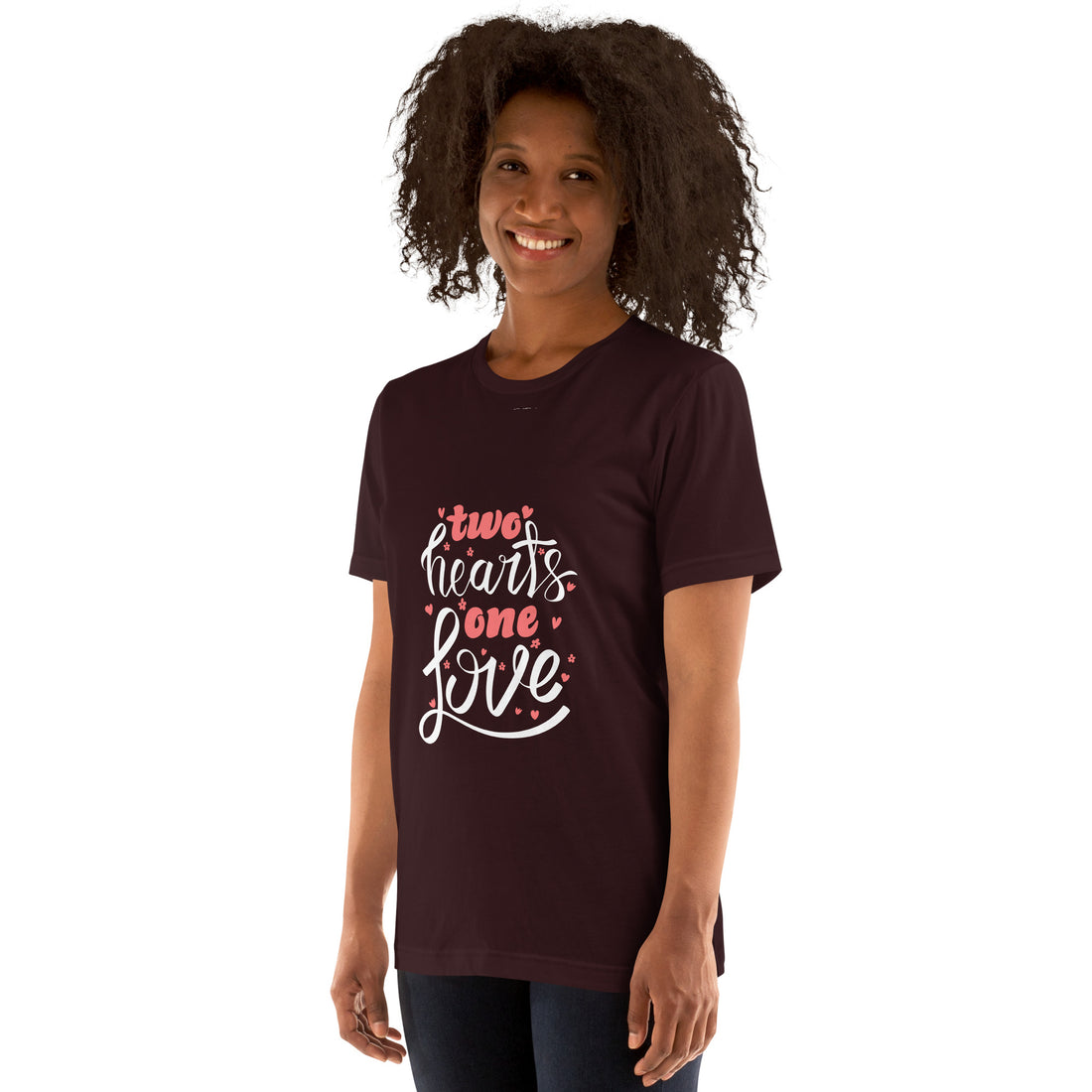 Two Hearts One Love  Unisex t-shirt