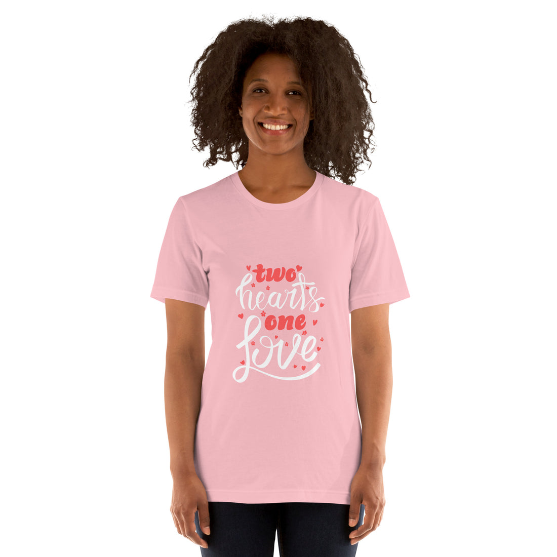 Two Hearts One Love  Unisex t-shirt