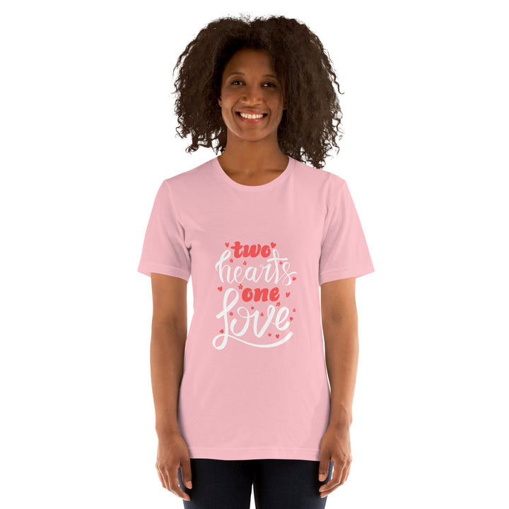 Two Hearts One Love  Unisex t-shirt