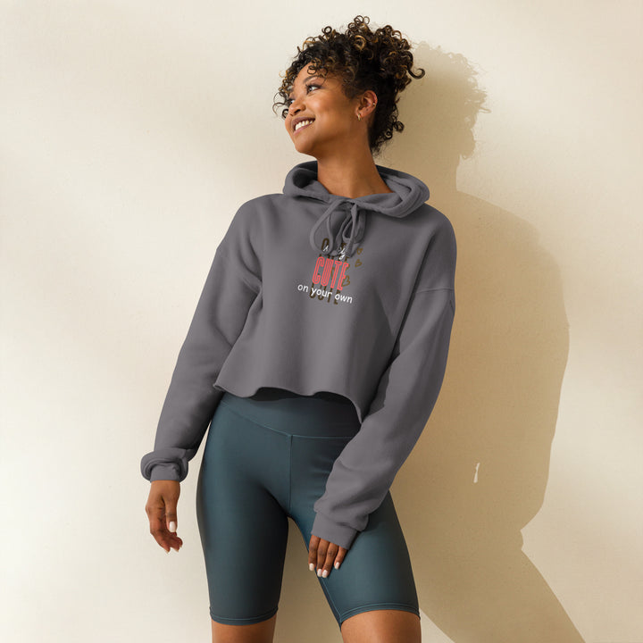 Stay Cute Crop Hoodie For Women