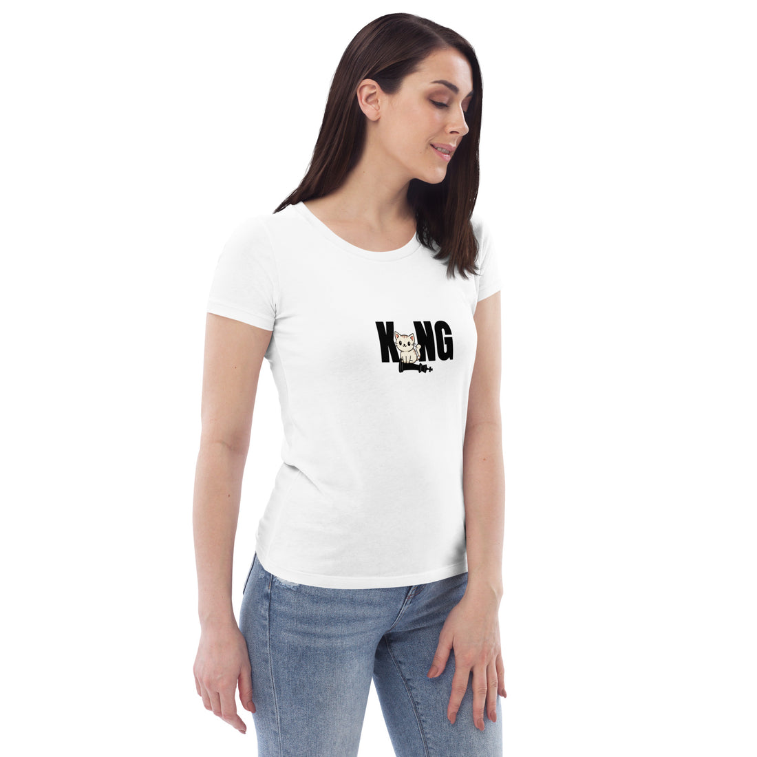 Cute King Women's fitted t-shirt