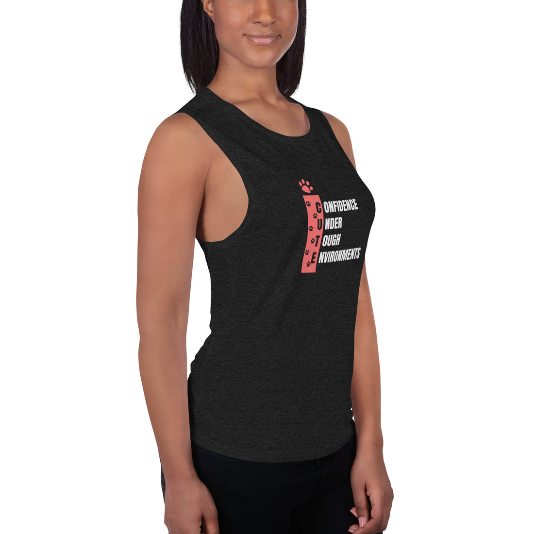 Cute Confidence Ladies’ Muscle Tank for Women