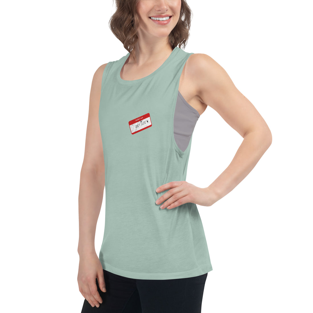 Cute Tag Ladies’ Muscle Tank