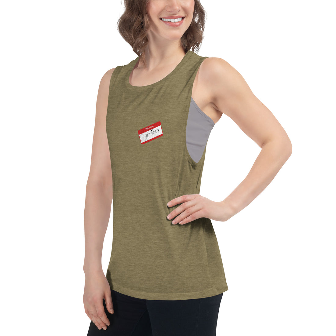 Cute Tag Ladies’ Muscle Tank